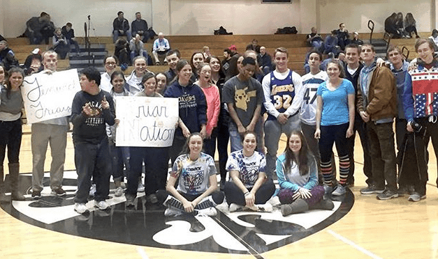 Warriors and Fenwick Best Buddies Watch Basketball Game