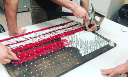 After Opps Work on their American Flag String Project!