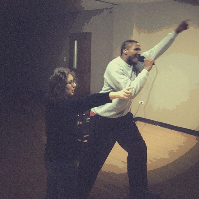 During Inside Out Improv, the group dueted, preformed solos, and had some fun performing for each other Karaoke style. With the lyrics projected on the wall, and the karaoke versions of their favorite songs playing they each had the chance to pick their own songs and sing their hearts out. They even emceed for one another to make the show!