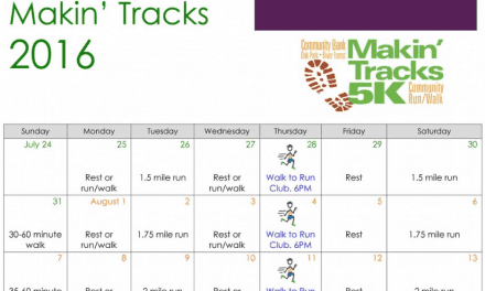 Makin’ Tracks 2016 Training Schedule