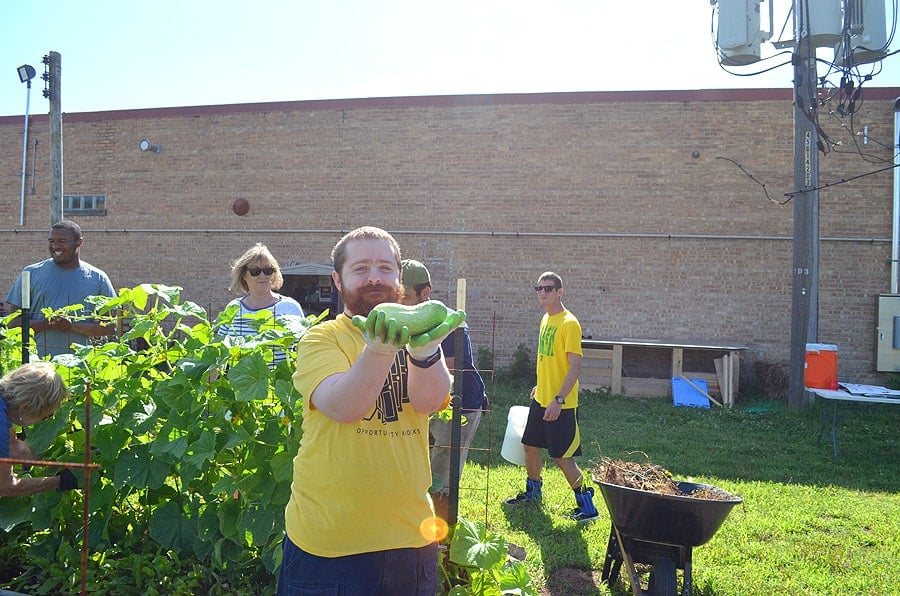 After Opps Gardeners tend to The OK Farm