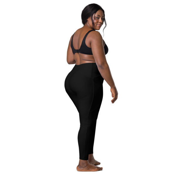 OK Dripped Out Crossover Leggings with Pockets - Image 4