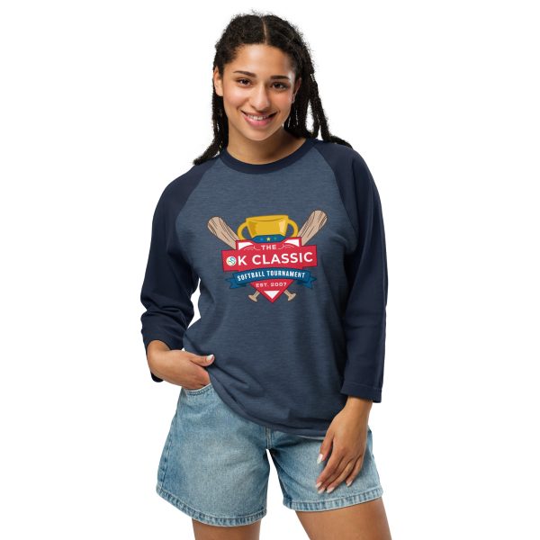 OK Classic Baseball Style 3/4 Shirt - Image 2