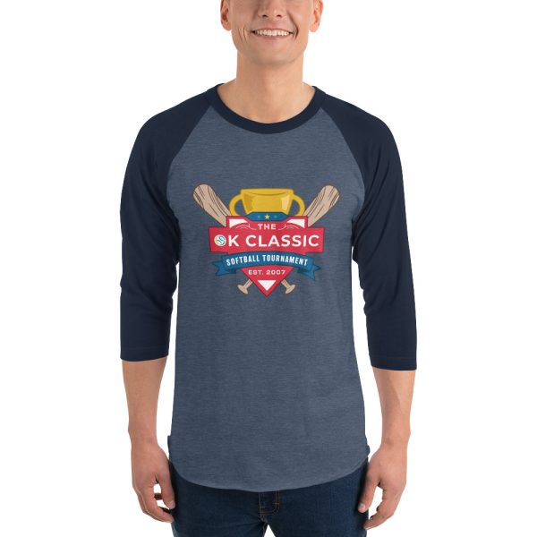 OK Classic Baseball Style 3/4 Shirt - Image 5