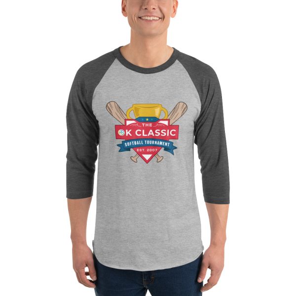 OK Classic Baseball Style 3/4 Shirt - Image 7