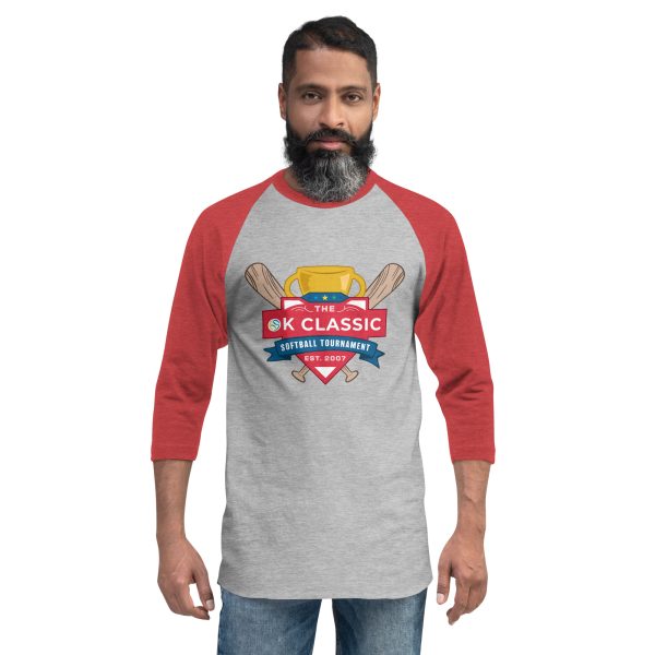 OK Classic Baseball Style 3/4 Shirt - Image 3