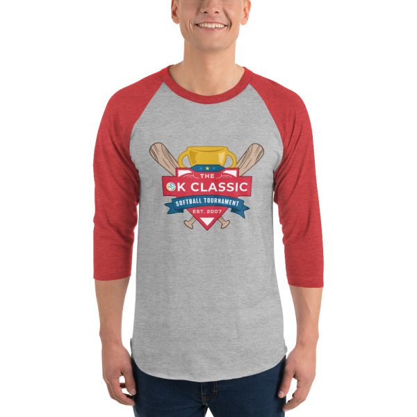 OK Classic Baseball Style 3/4 Shirt - Image 6
